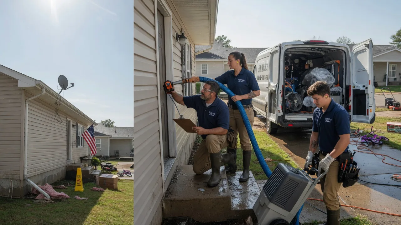 Ceiling Water Damage Restoration in Sebastian, TX near me